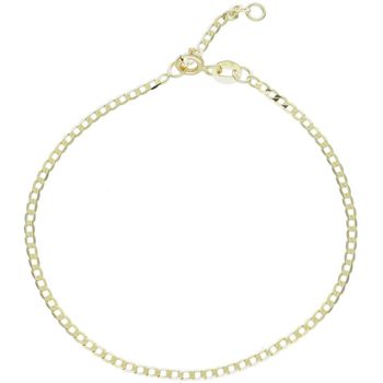 Klasyczna złota bransoletka damska próby 585 w splocie pancerka 2 mm. Długość regulowana 17 cm + 2 cm, waga 1,11 g, zapięcie na karabińczyk. Ponadczasowa biżuteria idealna na co dzień i na 1.jpg